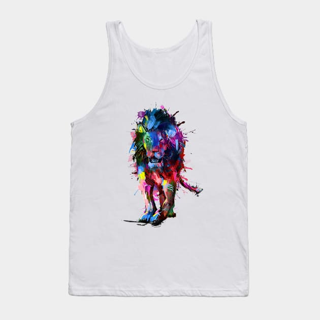 lion Tank Top by BekimART